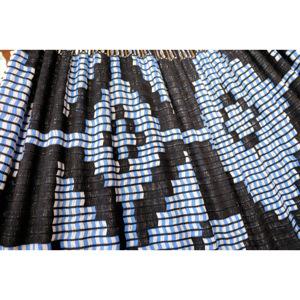 Hamac double face Wayuu Chinchorro Bleu Guajira 15