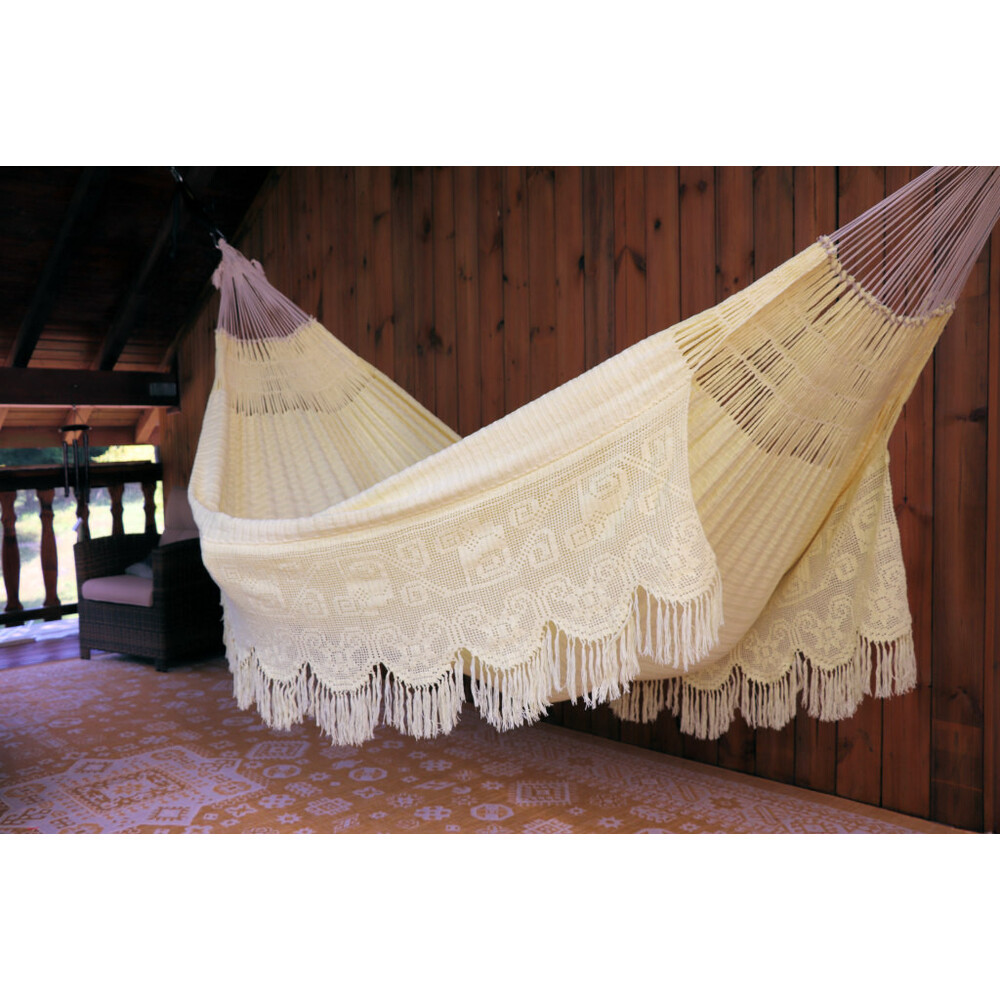 Hamac double face Wayuu Chinchorro Jaune 16