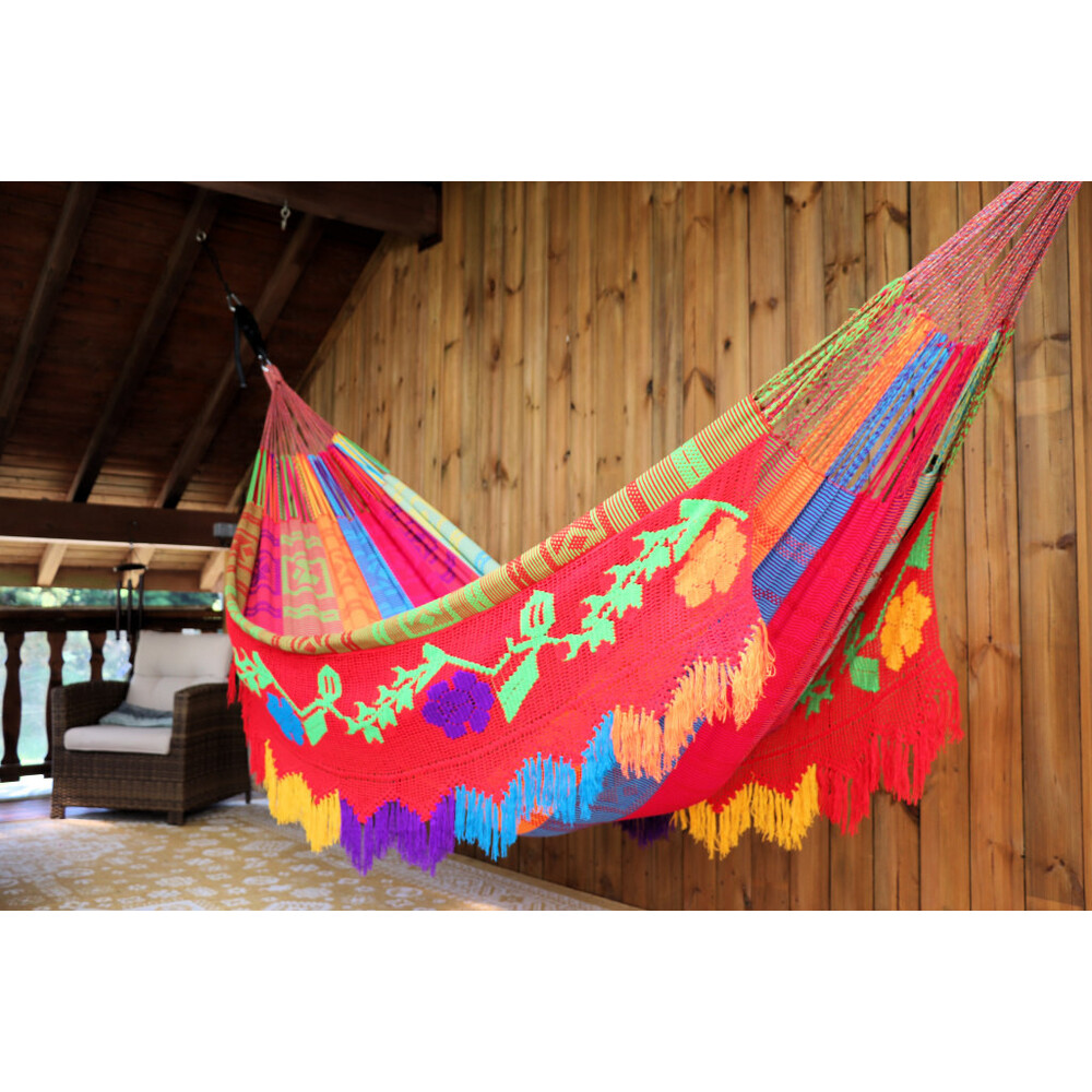 Hamac tissé main XXL en acrylique 21 Jimena