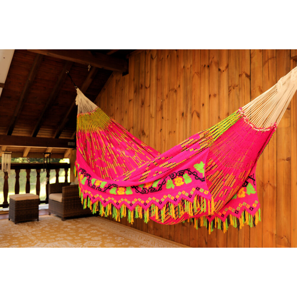 Hamac Wayuu Chinchorro Rose 40