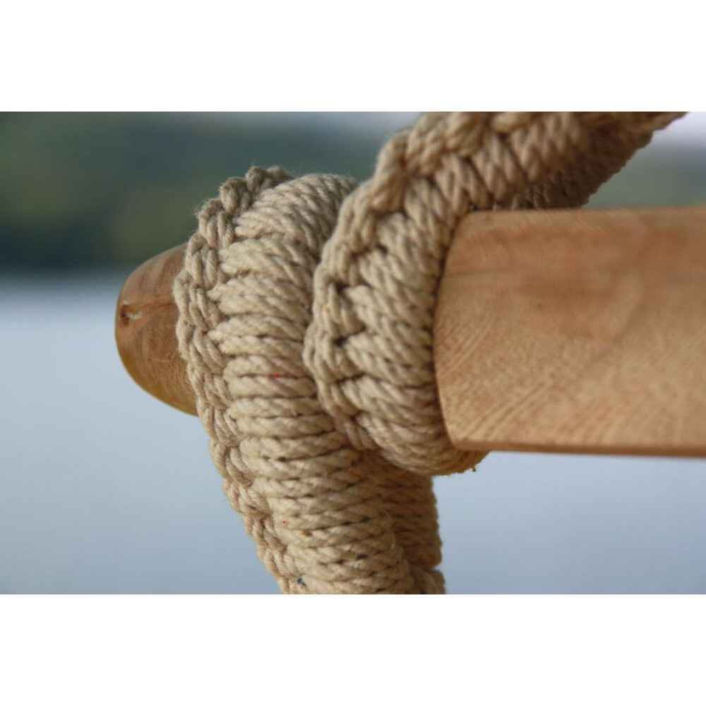 Hamac chaise rouge fabriqué en Colombie en coton recyclé