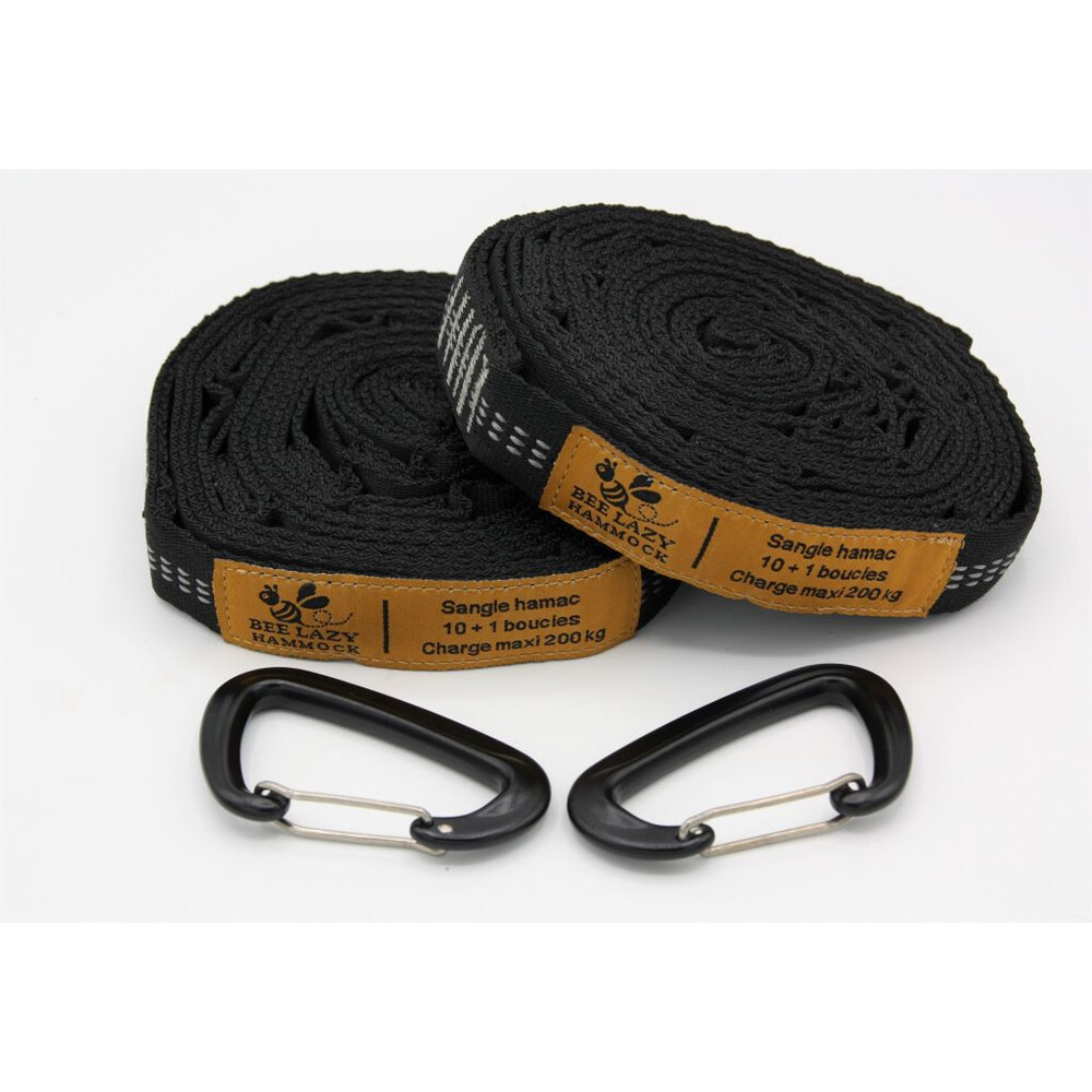 Kit sangles et mousquetons en aluminium Bee Lazy