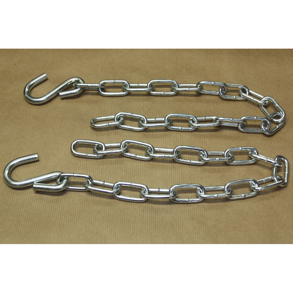 Paire de chaines avec crochets