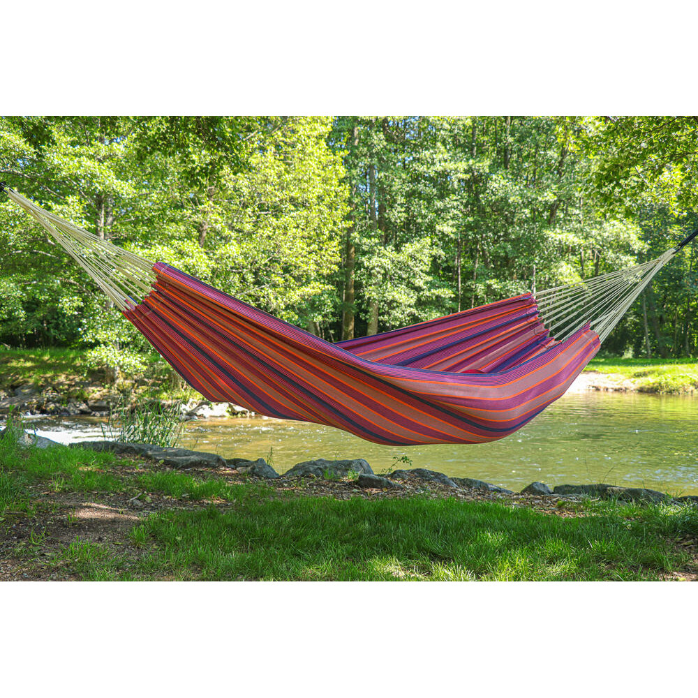 Hamac de 140 cm de largeur fabriqué coton recyclé