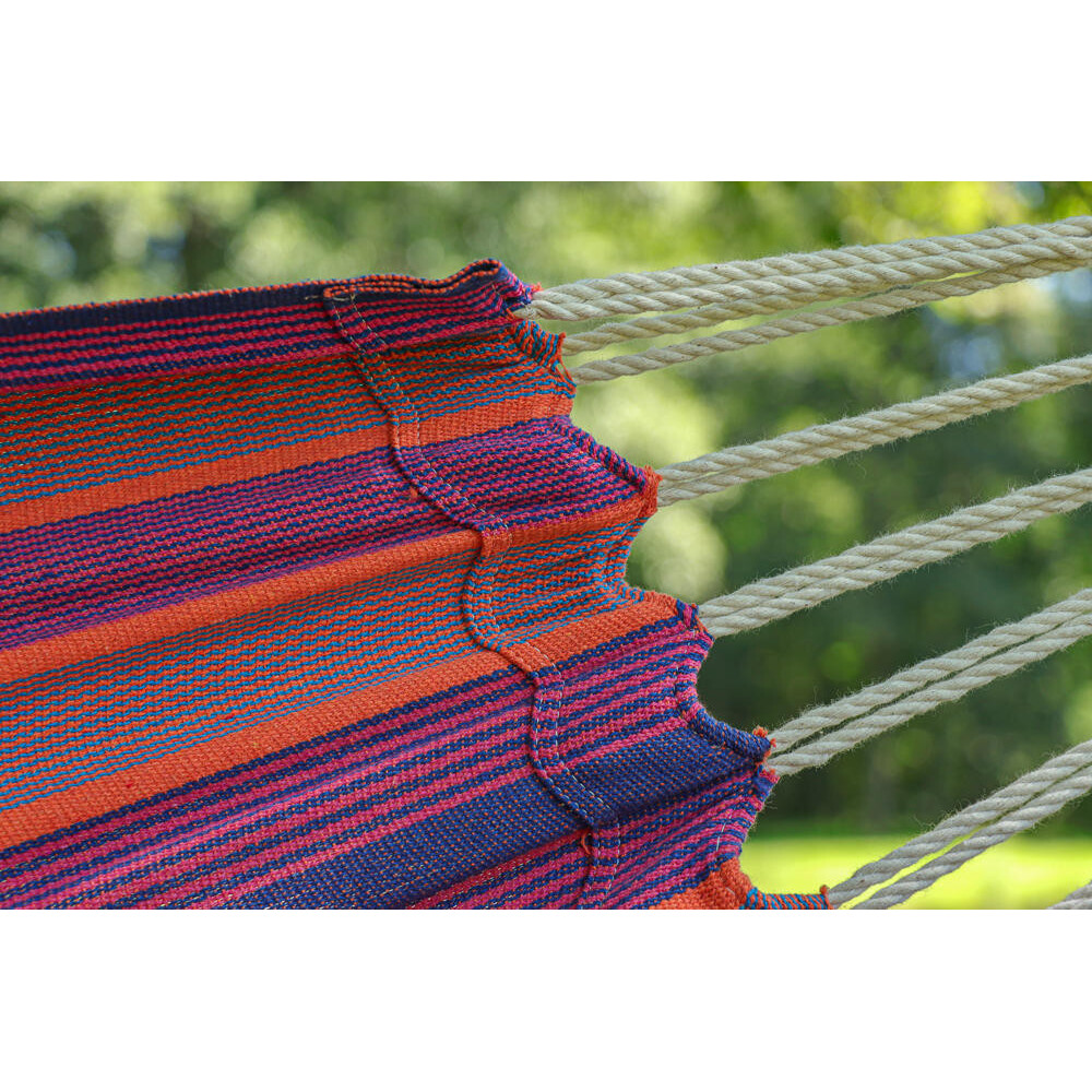 Hamac en toile: Hamac simple: Hamac une personne en coton recyclé Azaela de la Colombie