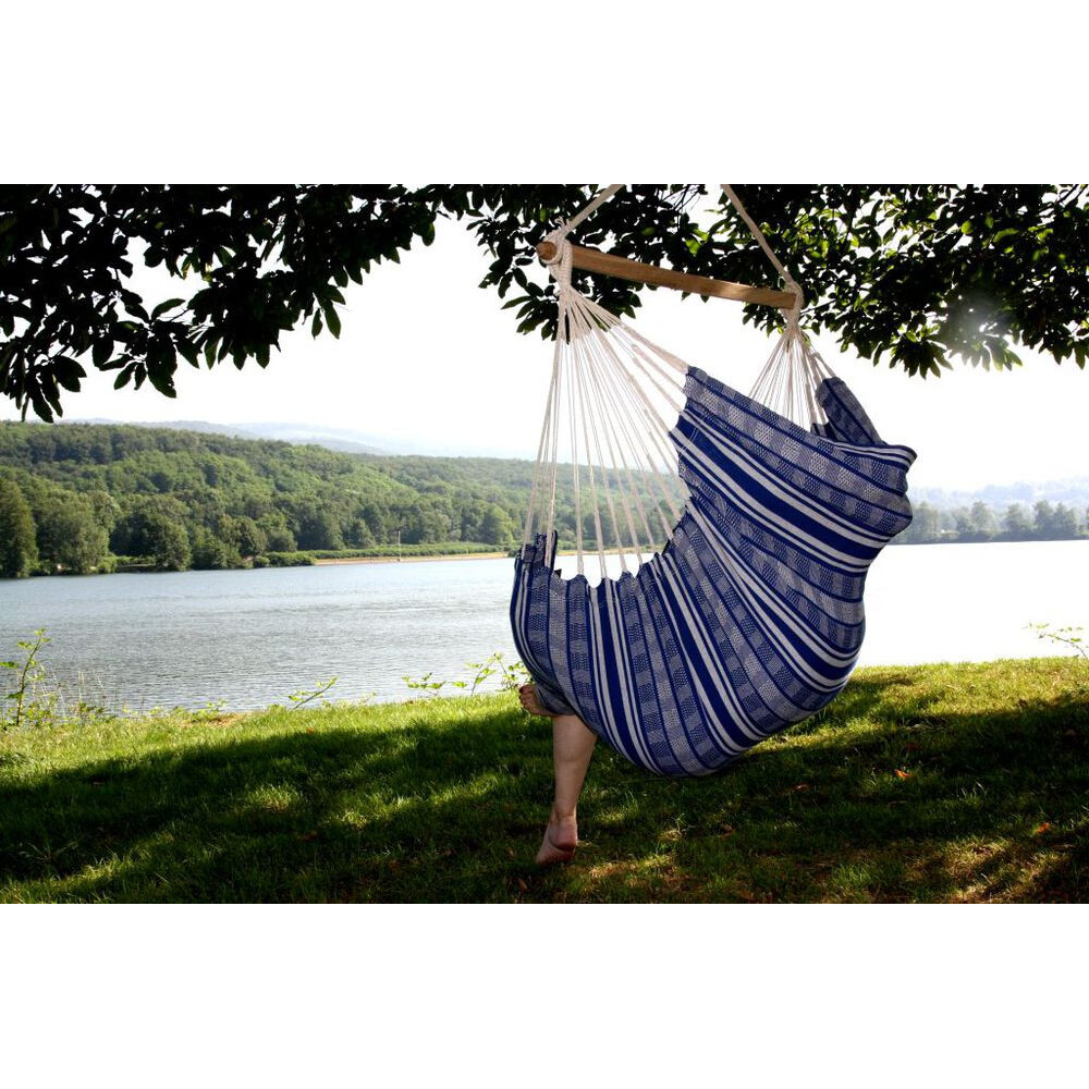 Hamac fauteuil bleu Colombiana Azul made in Colombia