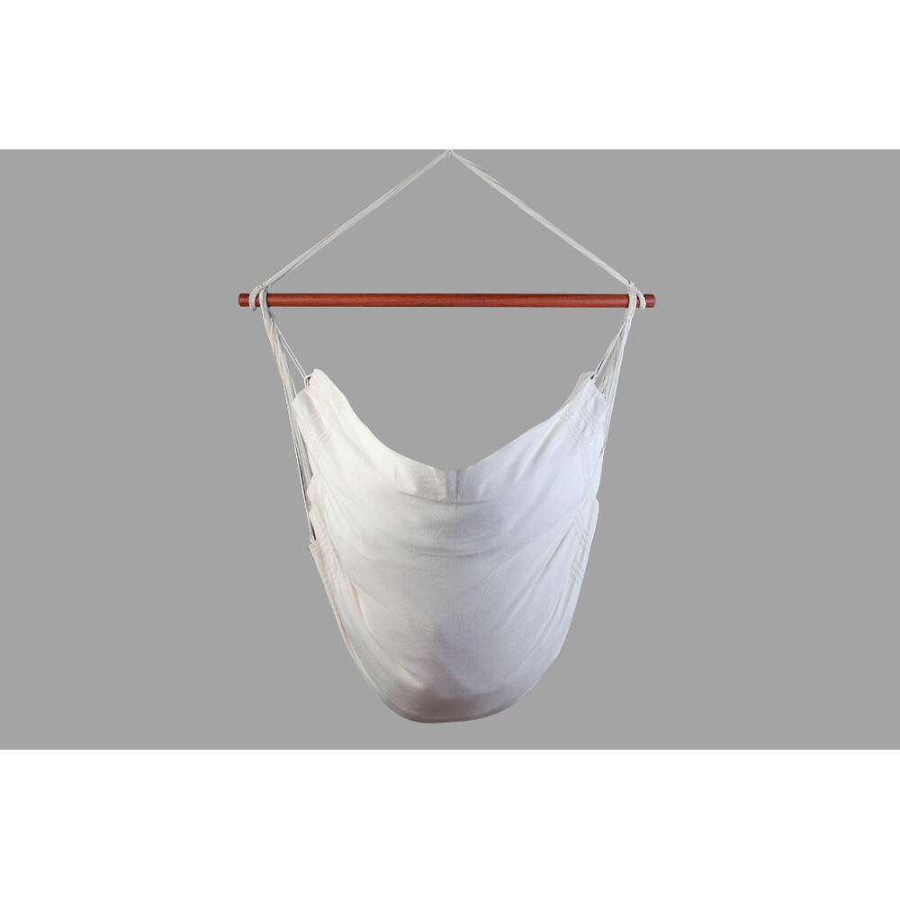 Hamac chaise écru fauteuil suspendu Tinga en coton