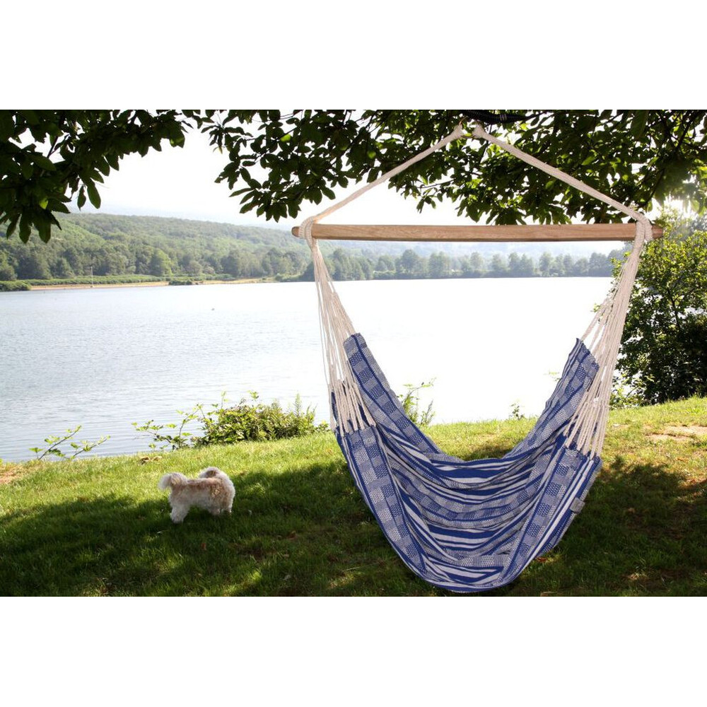 Hamac fauteuil bleu Colombiana Azul made in Colombia