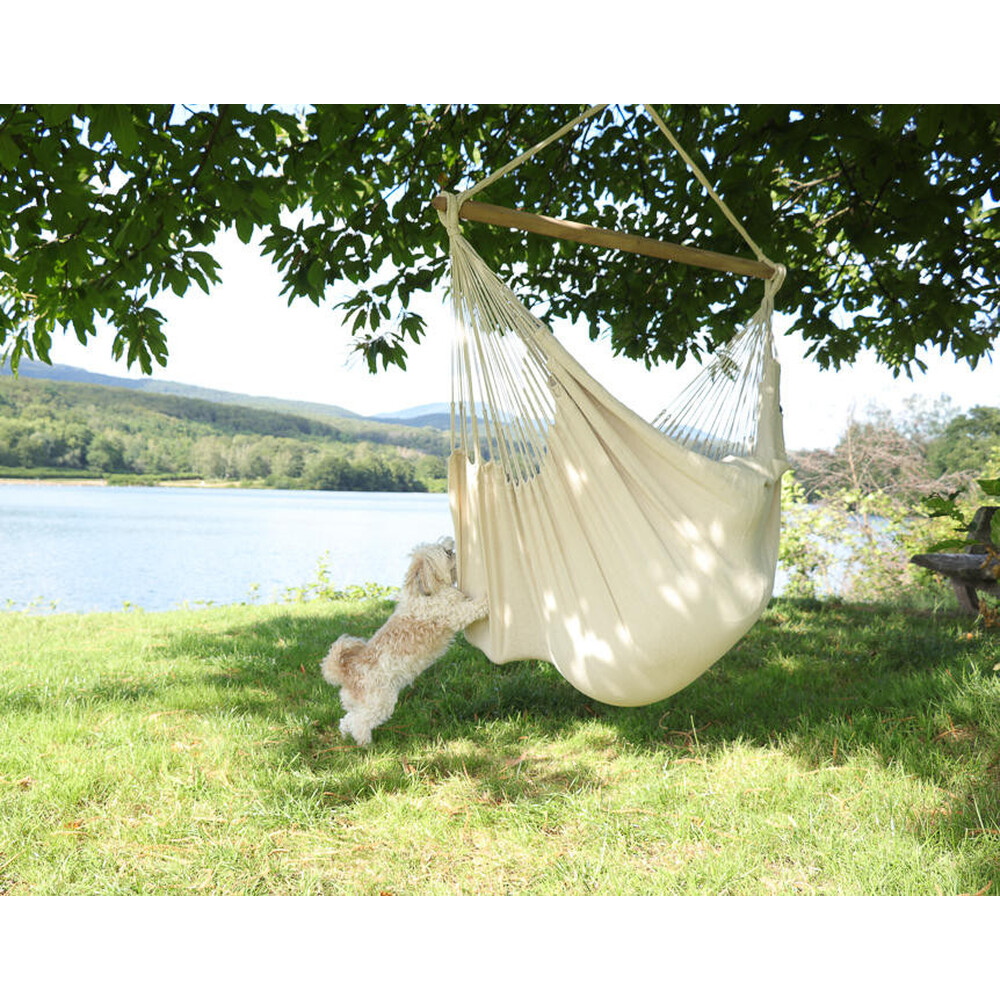 Hamac chaise écru en coton de la Colombie XL Natural