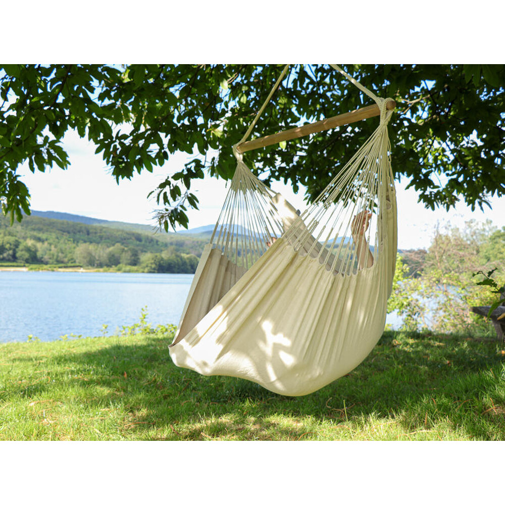 Hamac chaise écru en coton de la Colombie XL Natural