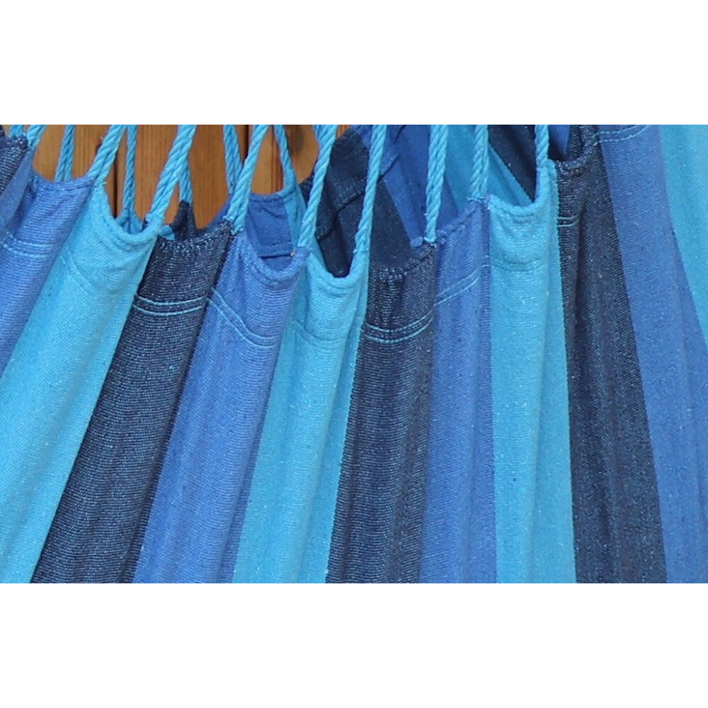 Hamac chaise bleu et bleu fabriqué en Colombie