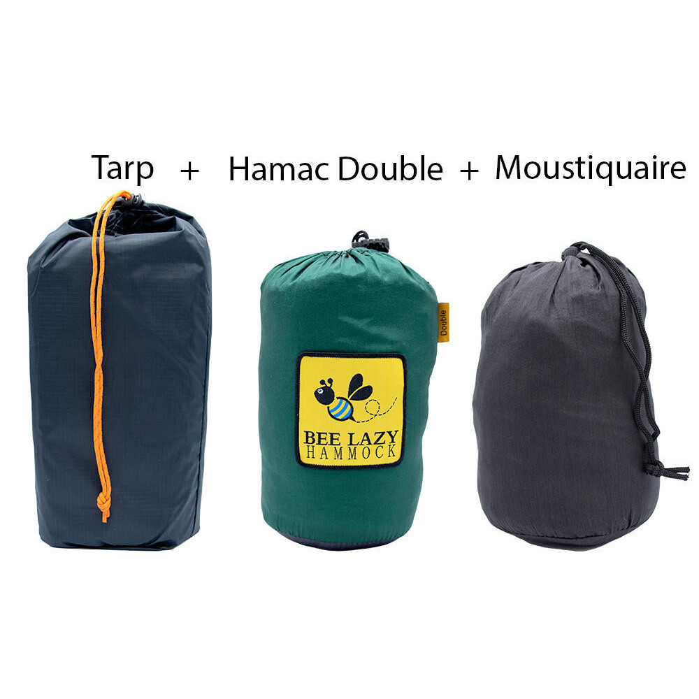 Combo Bee-Wak : Hamac, Moustiquaire et Tarp pour la Randonnée