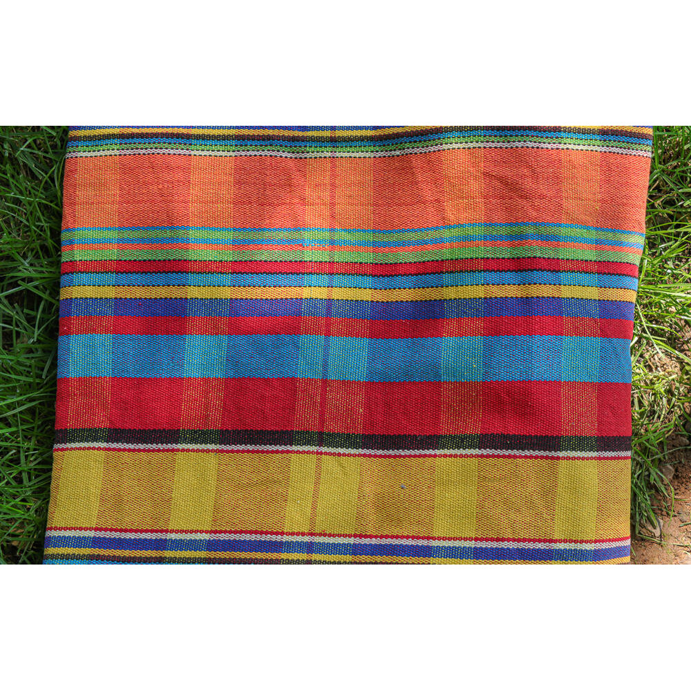 Hamac simple colombien en coton recyclé jaune - modèle Zinnia