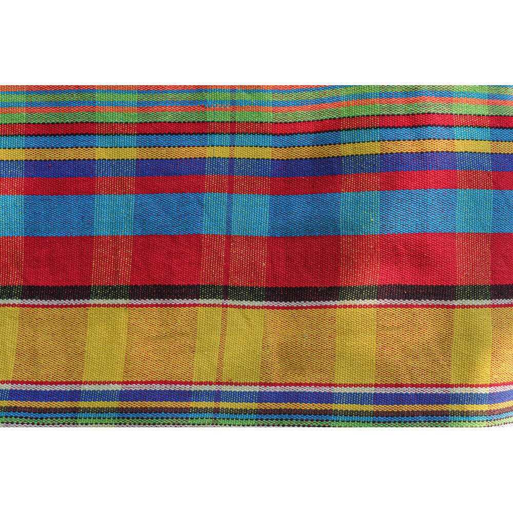 Hamac simple colombien en coton recyclé jaune - modèle Zinnia