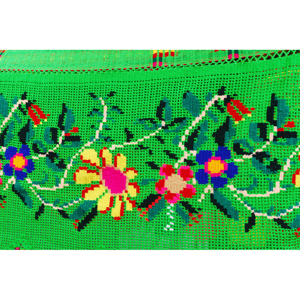 Hamac double face Wayuu Chinchorro Esmeralda de la Guajira