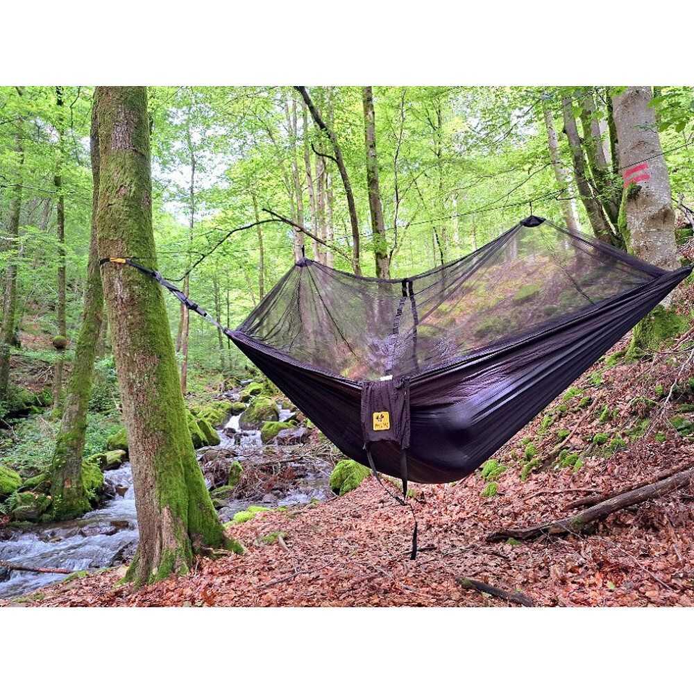 Hamac de voyage double ultra léger avec moustiquaire intégrée