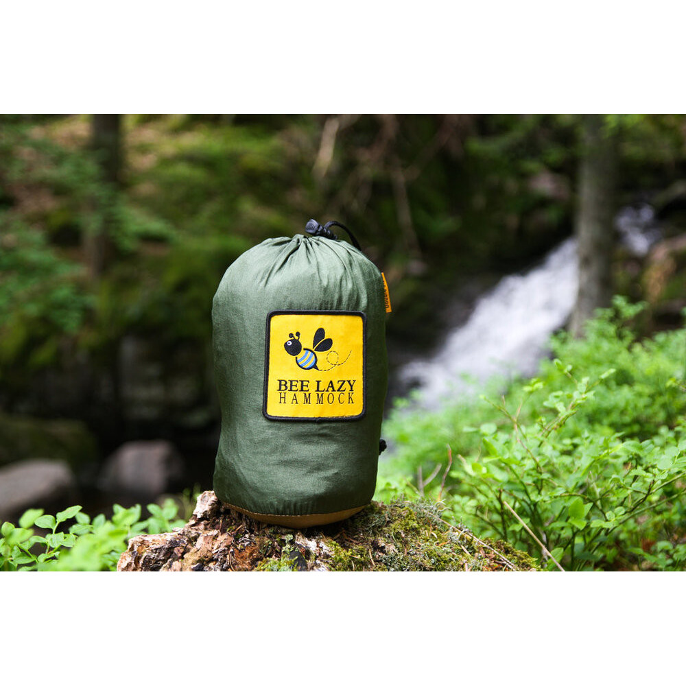 Hamac parachute double vert kaki modèle Bee Lazy Camp