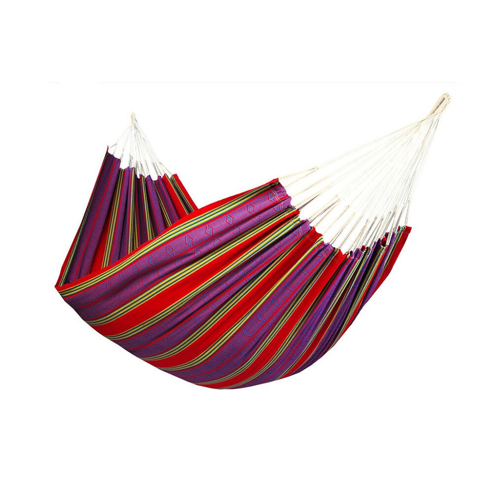 Hamac double en toile de coton recyclé Cali Violet Détente écologique