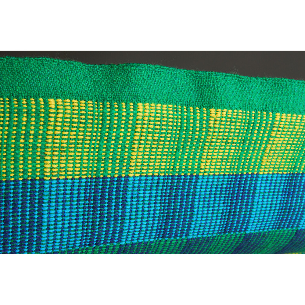 Hamac double de luxe en coton recyclé Colombia Esmeralda - Confort écologique