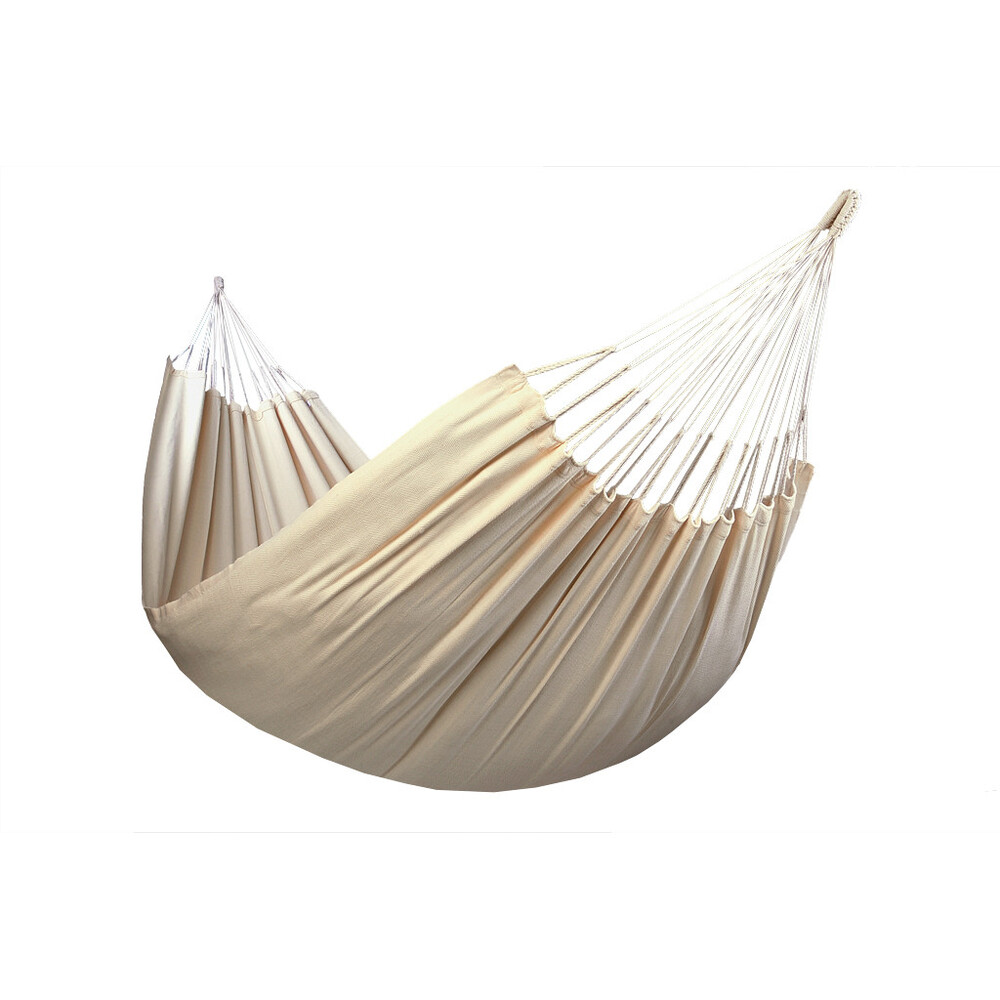 Hamac double Tinga 160 cm en toile de coton non blanchi