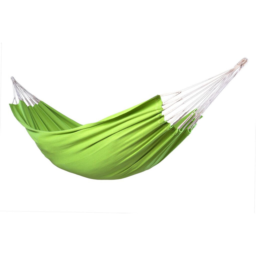 Hamac simple colombien en coton recyclé pistache