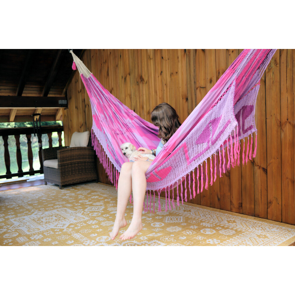 Hamac Chinchorro Wayuu Rose L 44